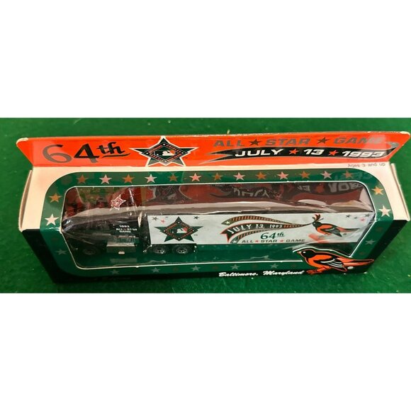 Matchbox Die Cast 18 Wheeler Truck 64th All Star Game BALTIMORE ORIOLES 1993 - Picture 4 of 11